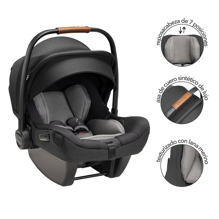 Silla Porta Bebe Nuna Pipa Caviar