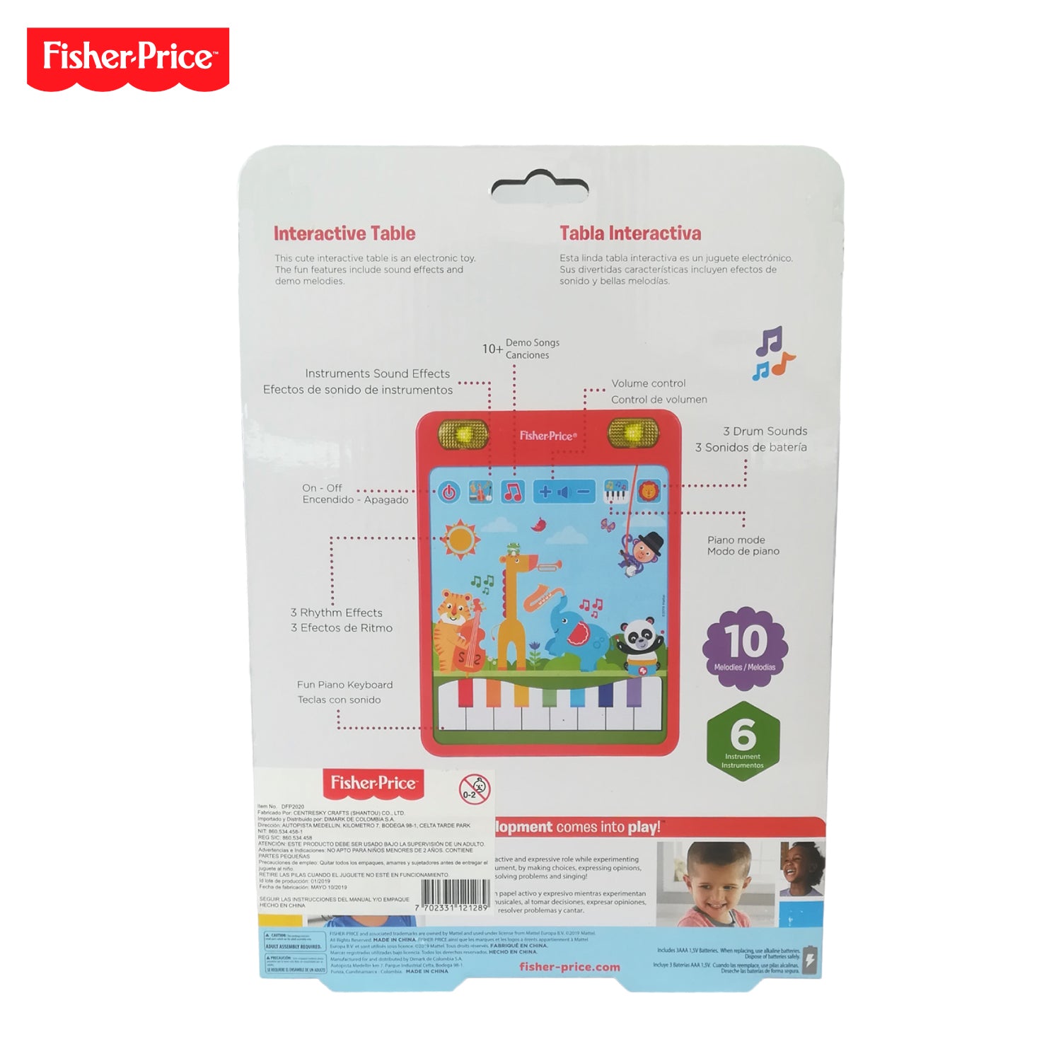 Tabla Interactiva Musical Fisher Price DFP2020
