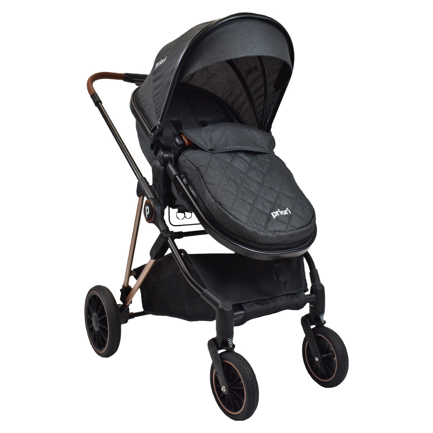 Coche Bebé Moisés Priori Ana Gris Oscuro