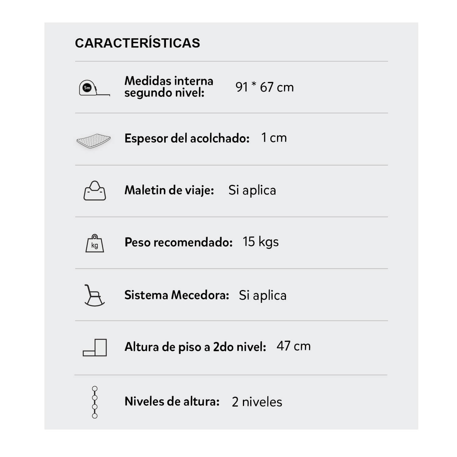 Corral Cuna Mecedora Bebé Premium Baby Napoles Rosa