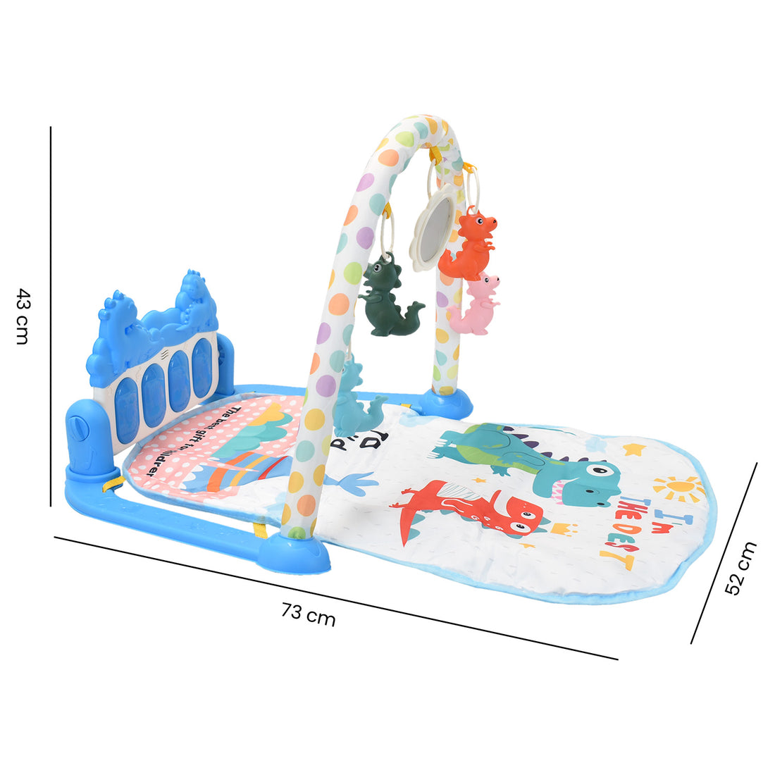 Gimnasio Interactivo 2 en 1 Azul Mami Love MM2349
