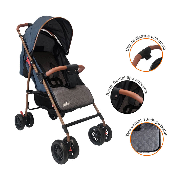 Coche Bebe Paseador Priori Park Azul