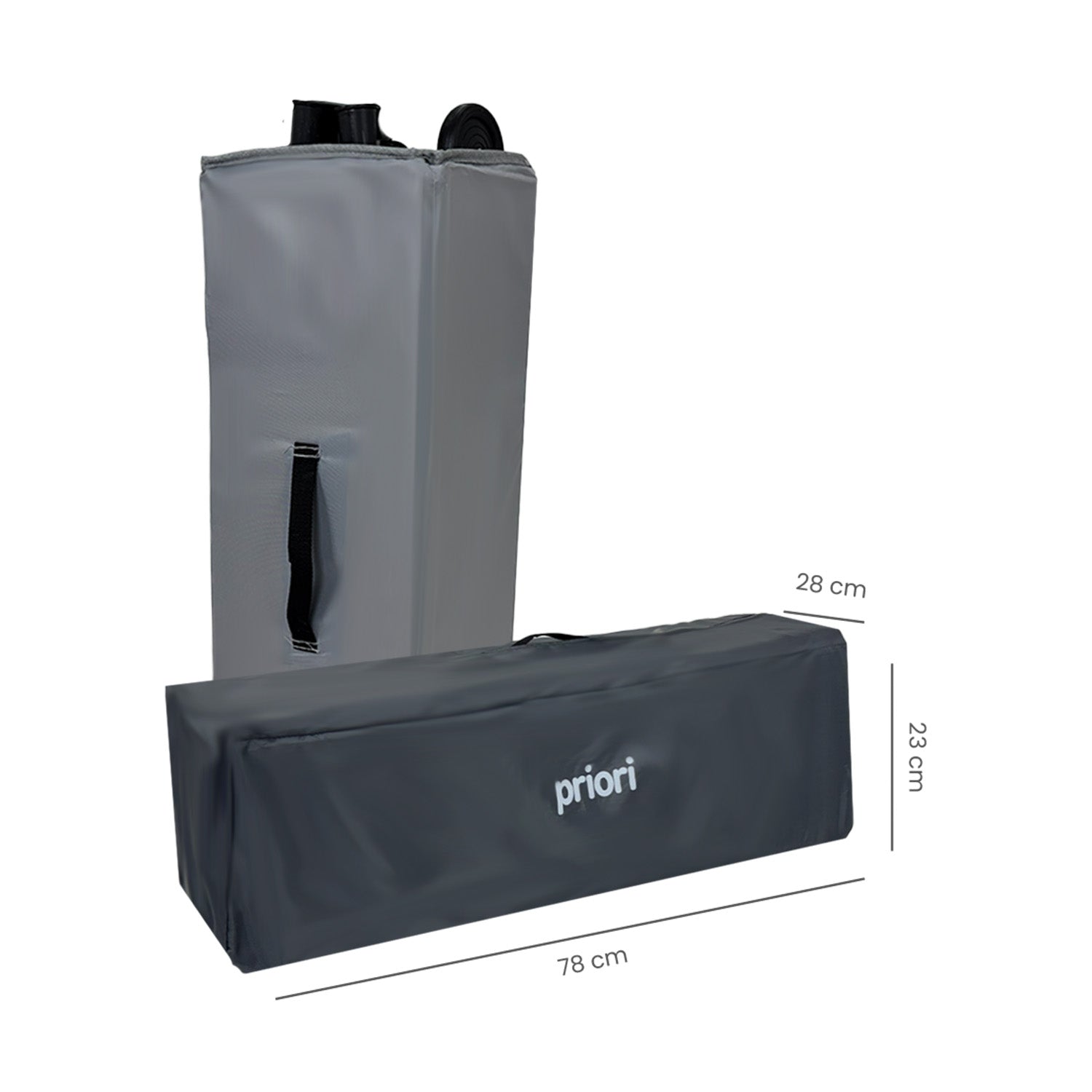 Cuna Colecho Bebe Pro-Max Priori Gris Oscuro