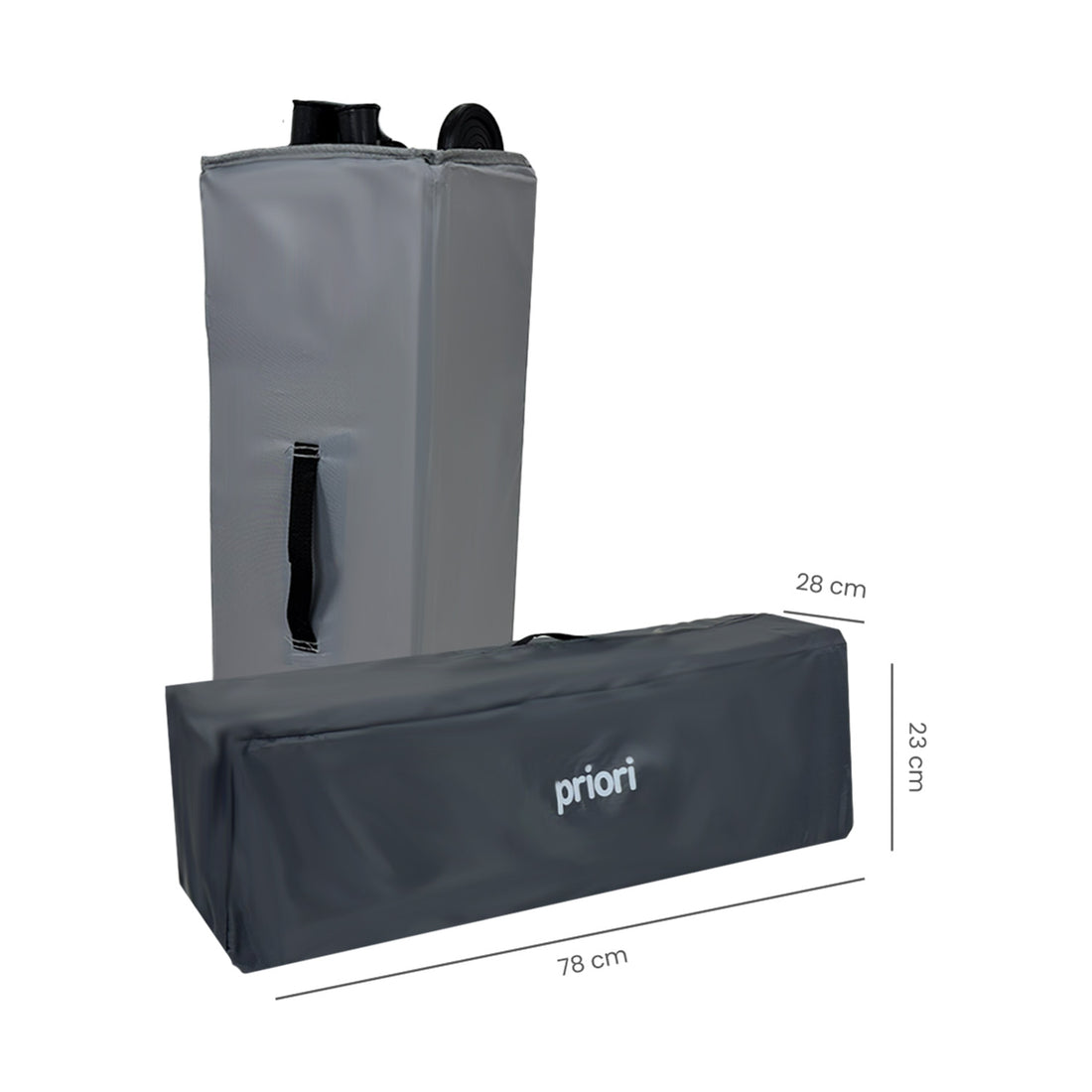 Cuna Colecho Bebe Pro-Max Priori Gris Oscuro
