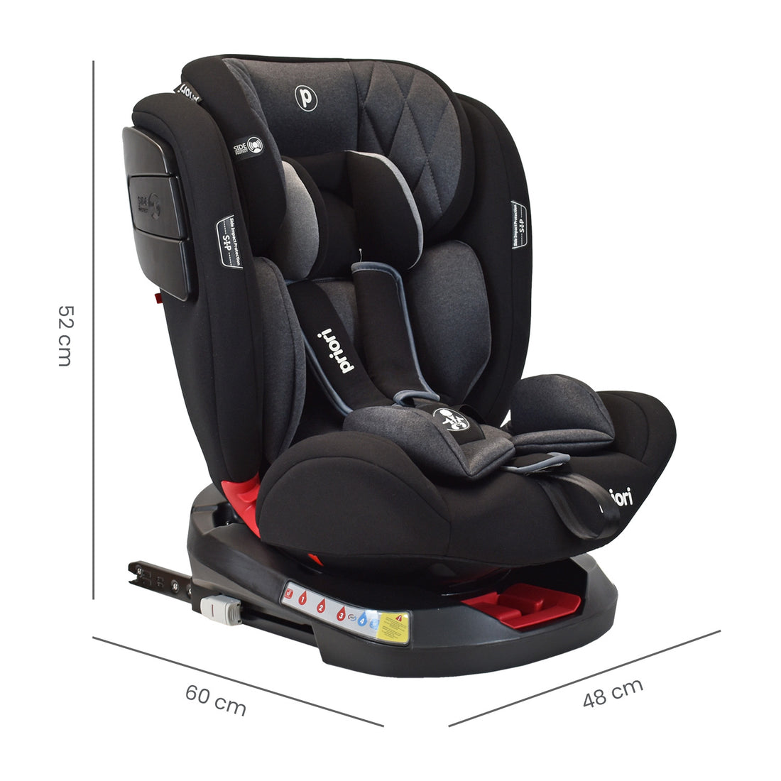 Silla De Carro Bebe Twist Con Isofix Negra  Priori