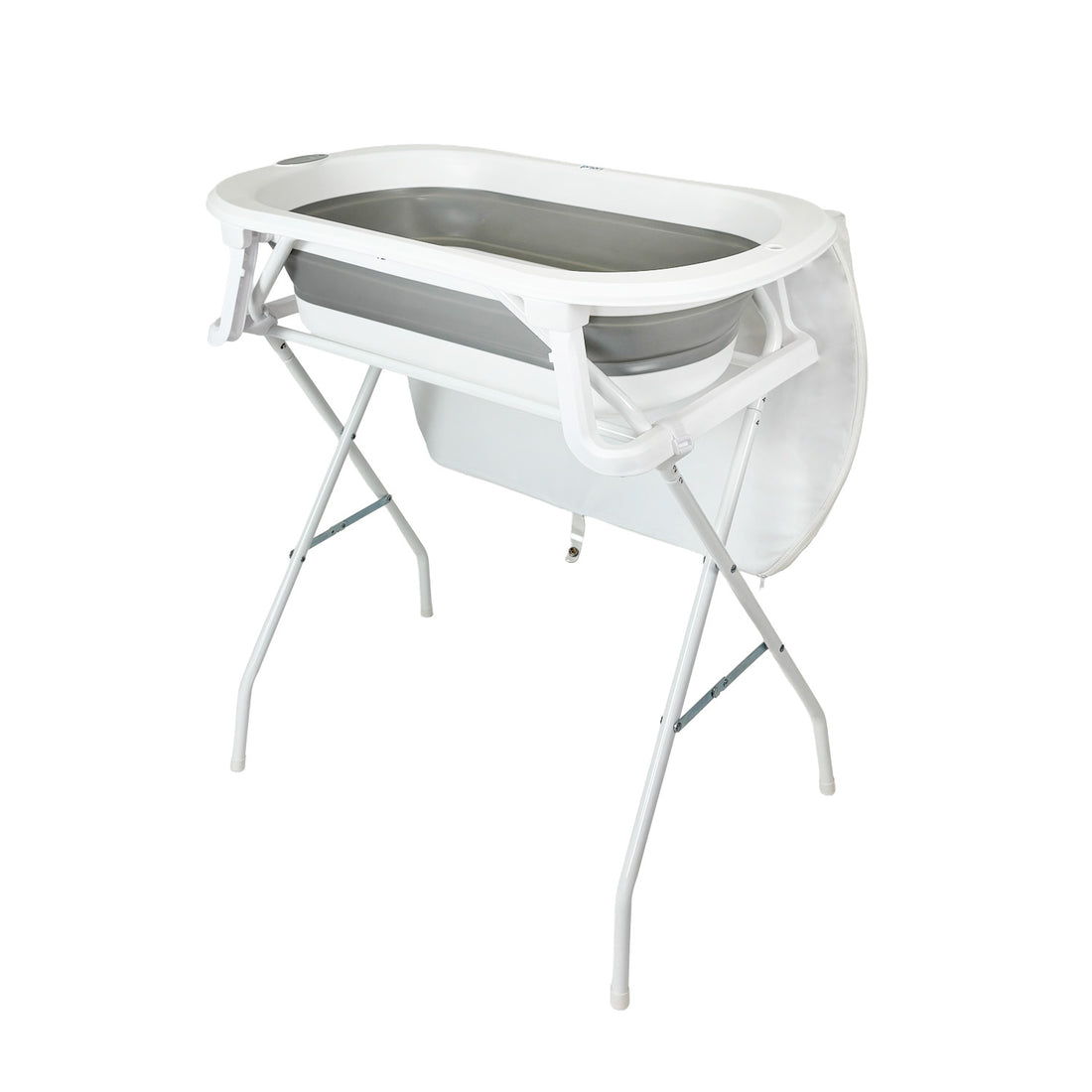 Bañera Bebé Stand Changer y Soporte Metálico Gris Priori