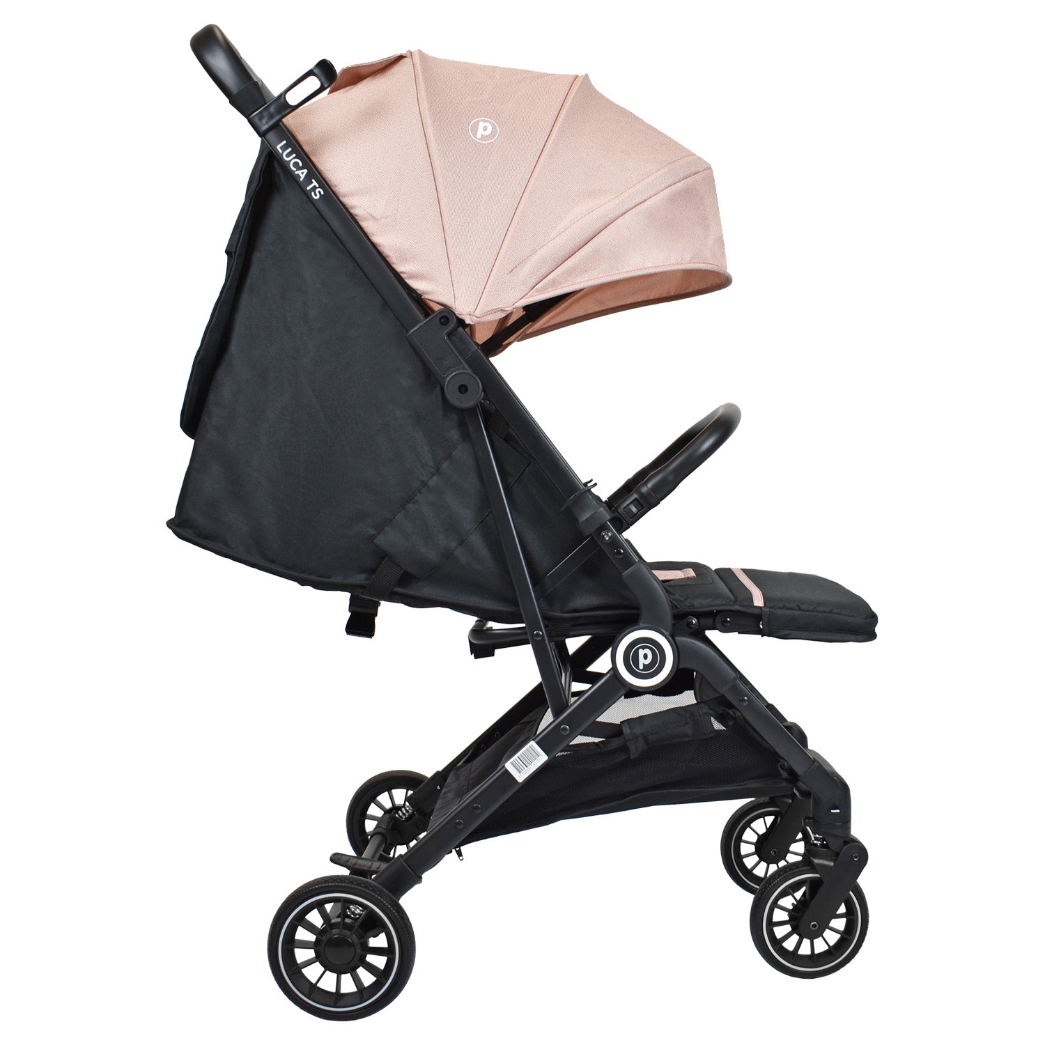 Combo Coche Luca Rosado +Cuna Mecedora Miami Rosado
