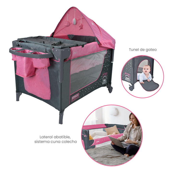 Cuna Colecho Bebe Priori Pro Rosa