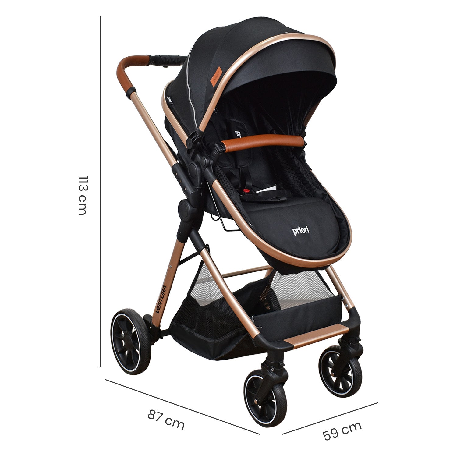 Coche Bebe Travel system Ventura Priori Negro