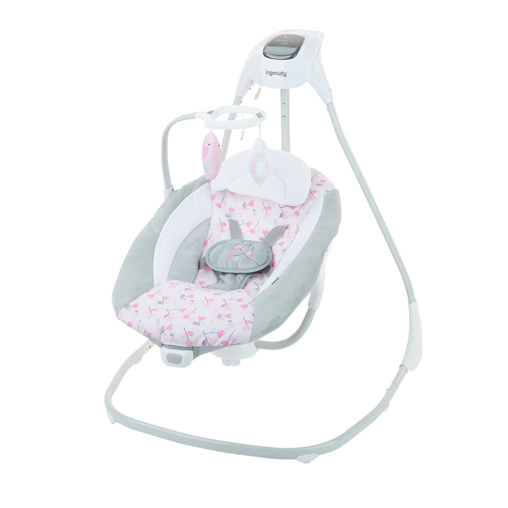 Columpio Vibratorio Bebe Ingenuity Rosa 11624