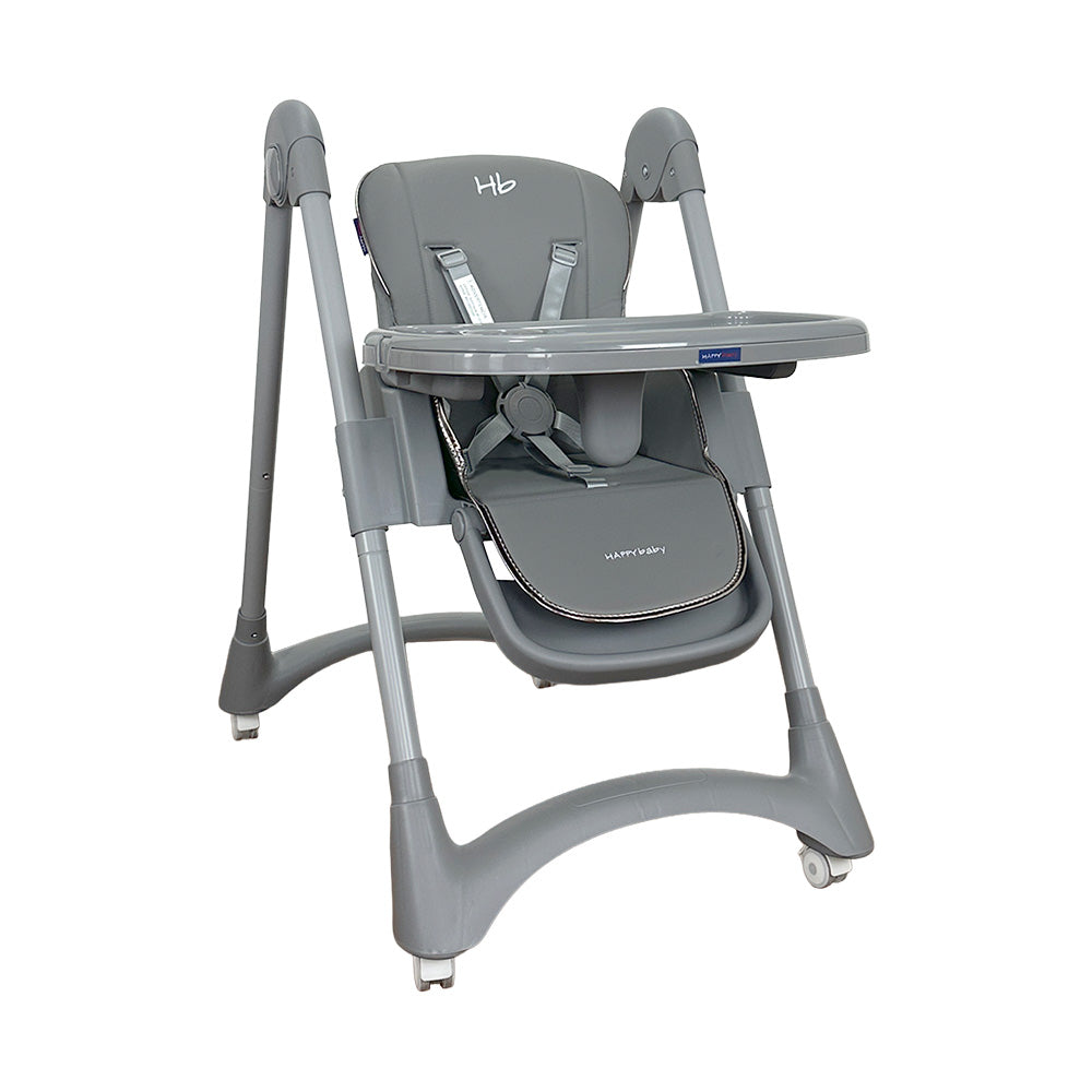 Silla Comedor Bebe Múltiples Posiciones Happy baby Theo Gris