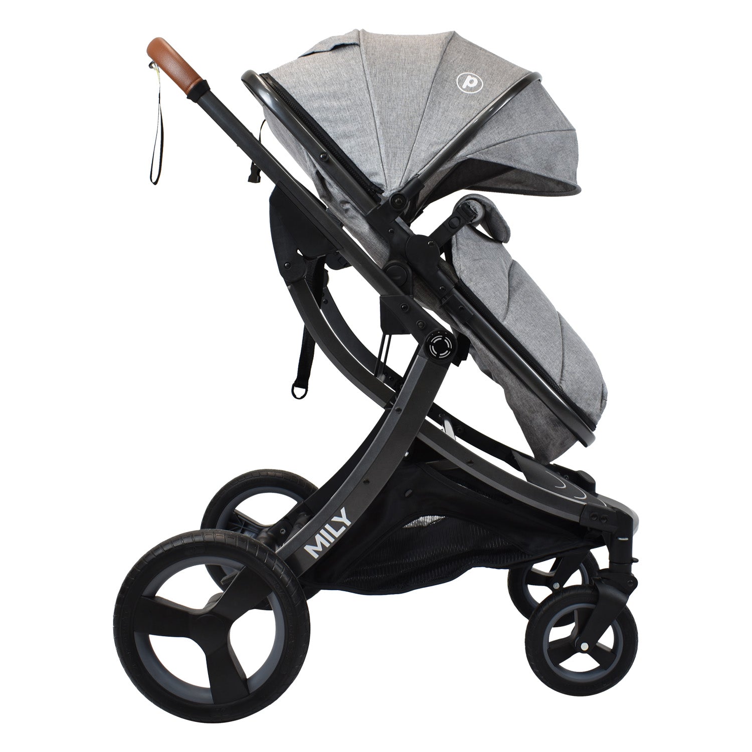 Coche Moises Bebé Mily Cs Gris Priori