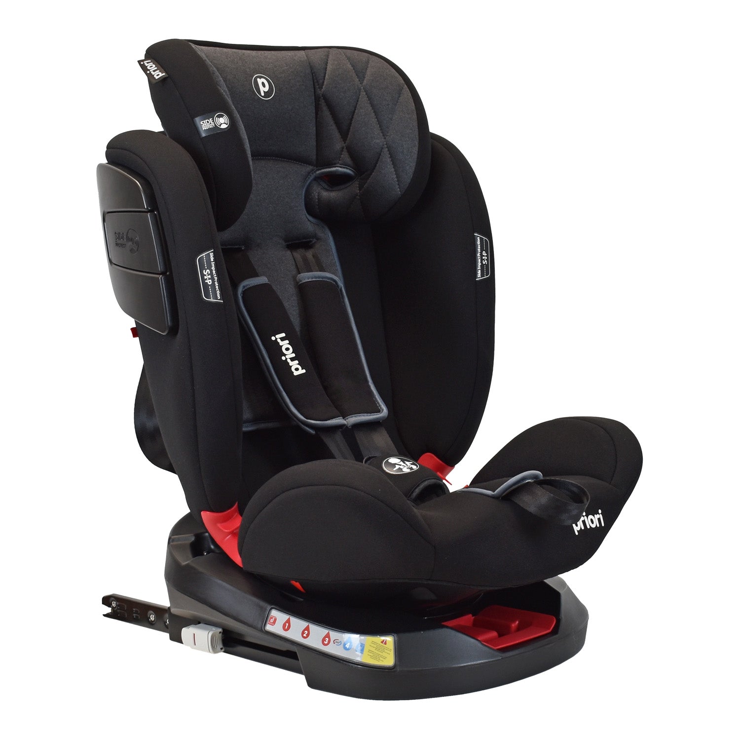 Silla De Carro Bebe Twist Con Isofix Negra  Priori