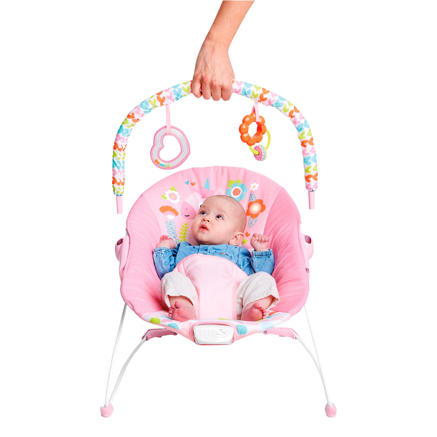 Silla Mecedora Bebe Vibra Rosa 12205 Bright Starts (Empaque Deteriorado)