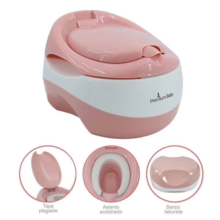 Vasenilla Bebe 3 en 1 Premium Baby Vera Rosa