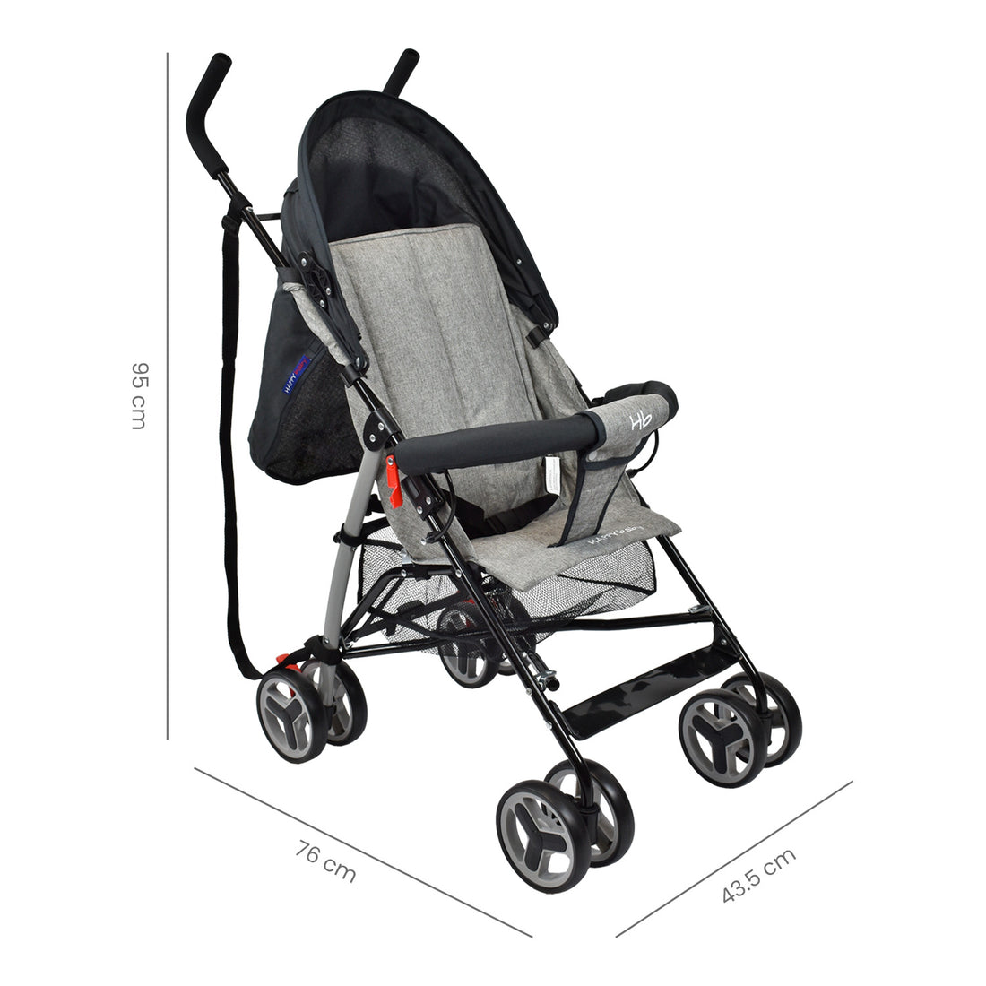 Coche Paseador Bebé Future Happy Baby Negro
