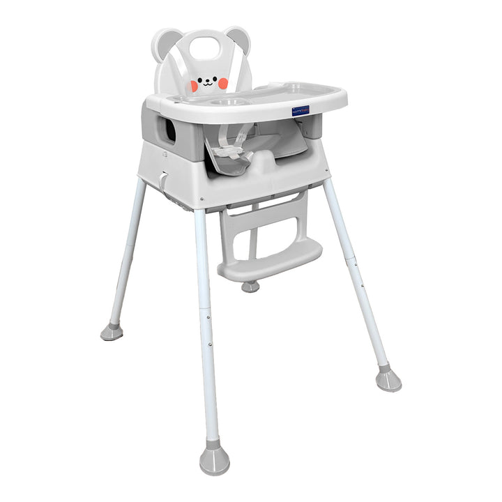 Silla Comedor 3 En 1 Lucky Happy Baby Gris