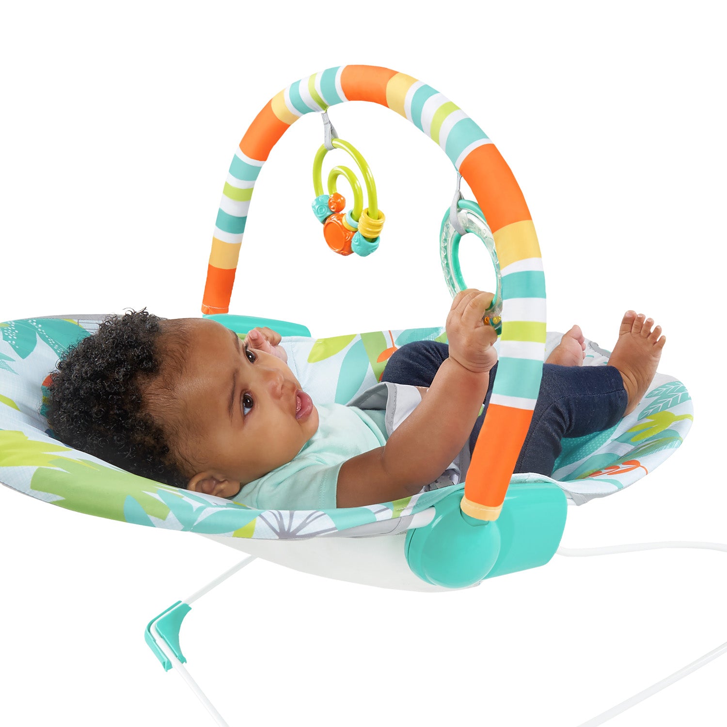 Silla Mecedora Safari Azul Bebe 12227  Bright Starts