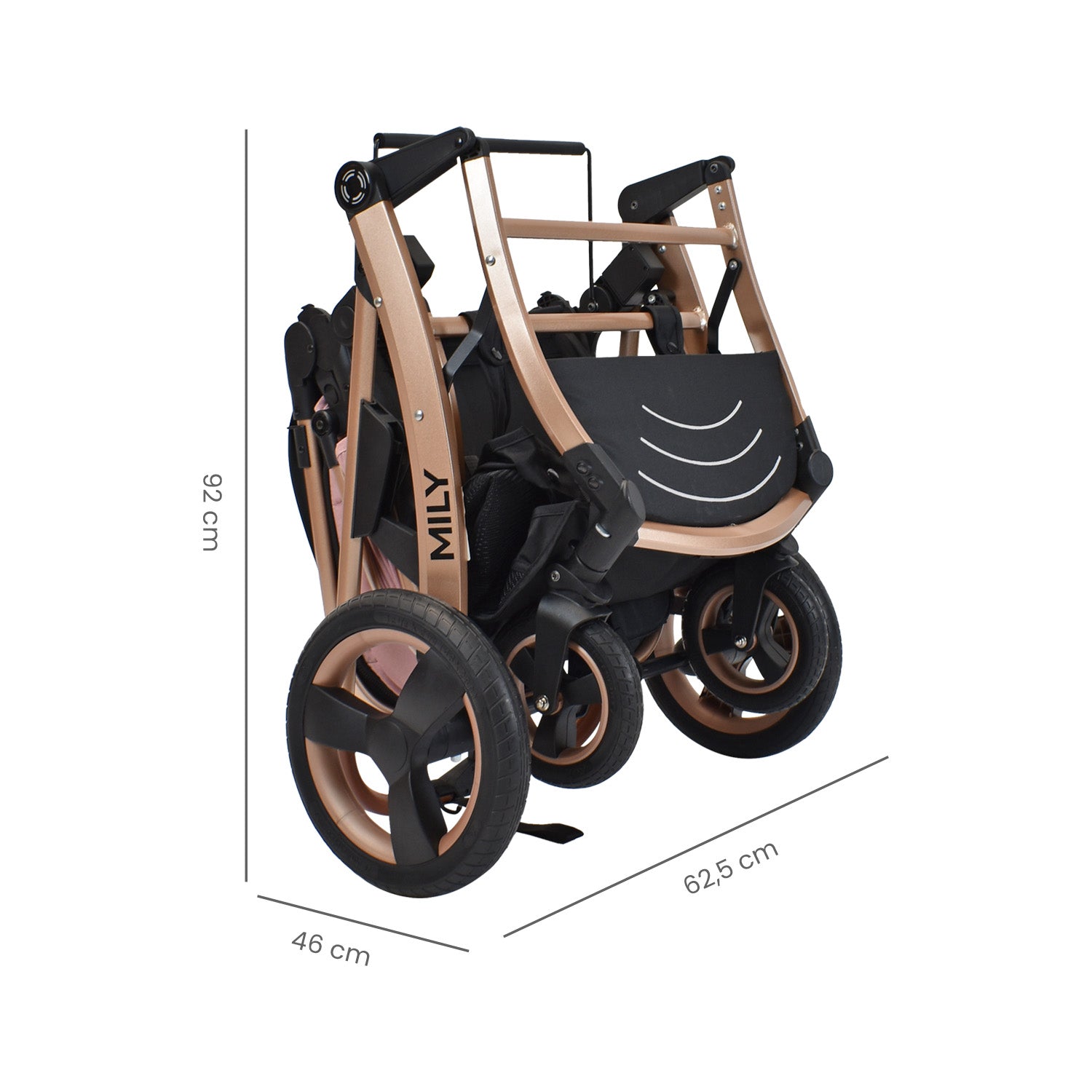 Coche Moises Bebé Mily Cs Rosa Priori