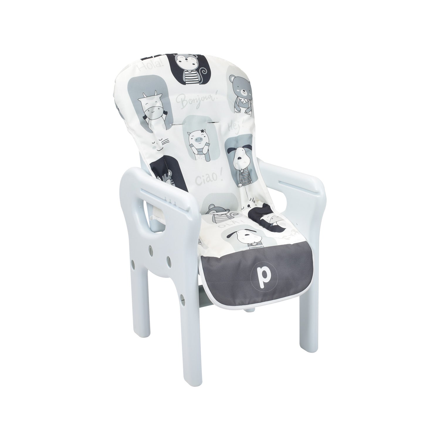 Comedor Bebe Escritorio PCM-10 Animals Gris Priori