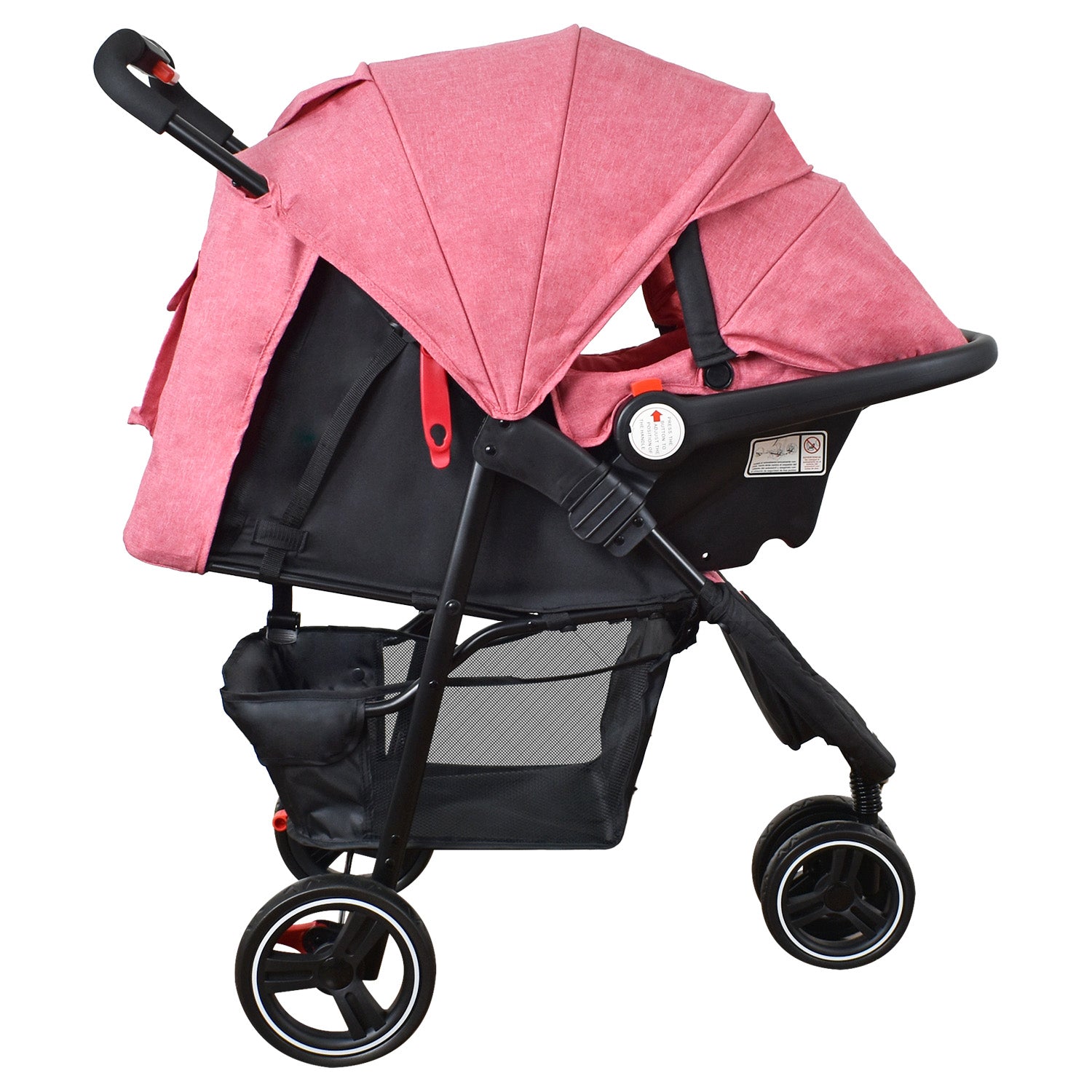 Coche Bebe Priori Trento Ts Tres Ruedas Rosa