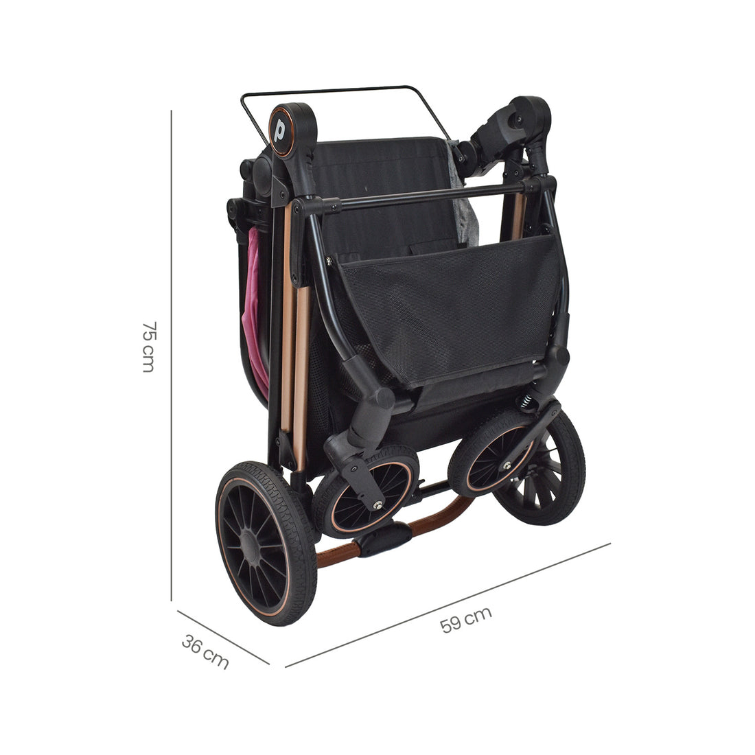 Coche Bebé Moisés Priori Ana Ts Rosado