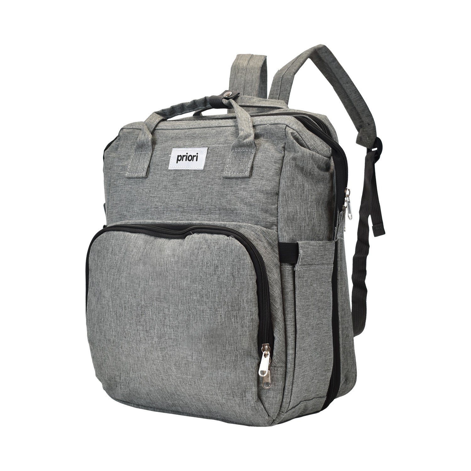 Pañalera Bebe Morral 3 en 1 PS 1001 Priori Gris