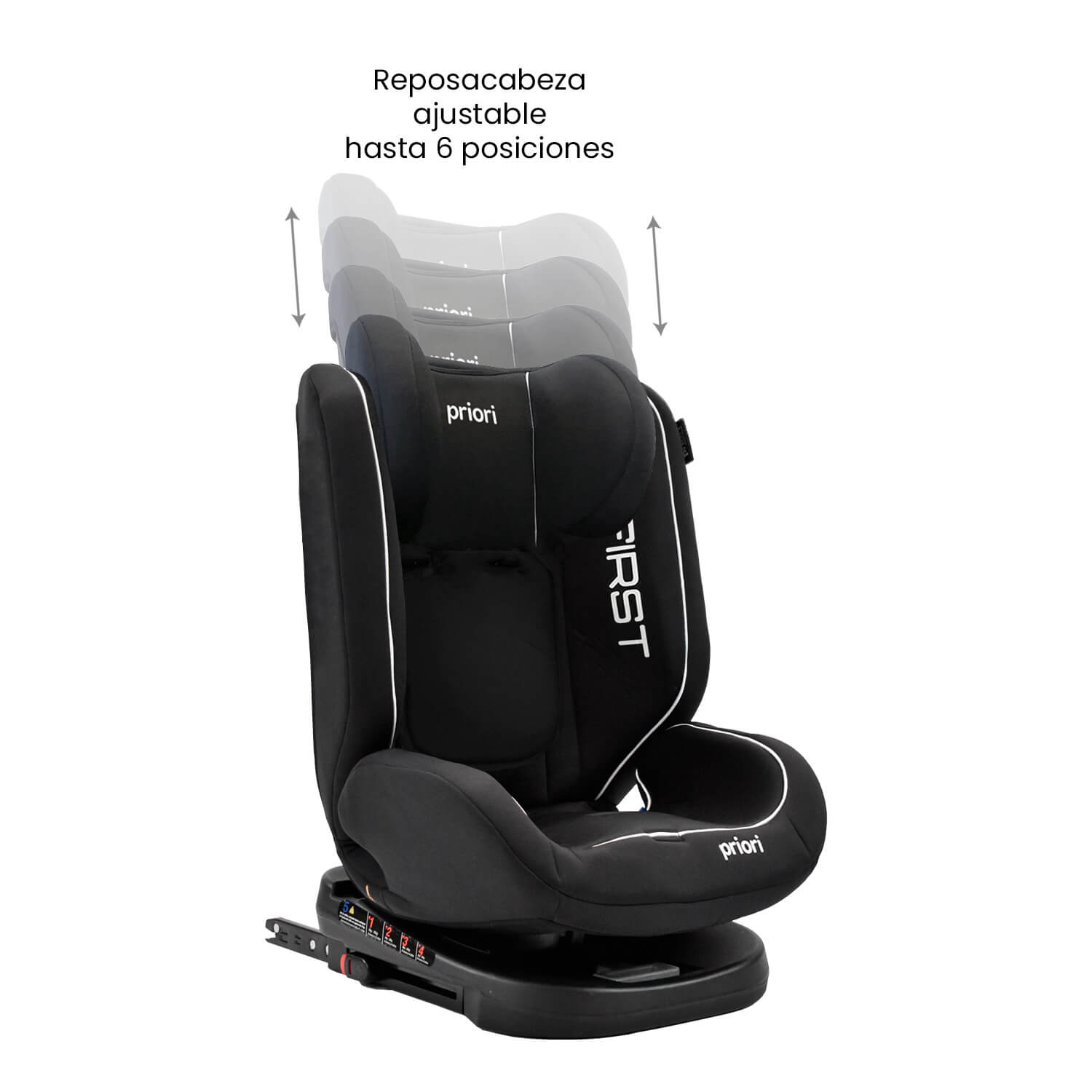 Silla Carro Bebe First 360° Negro Priori