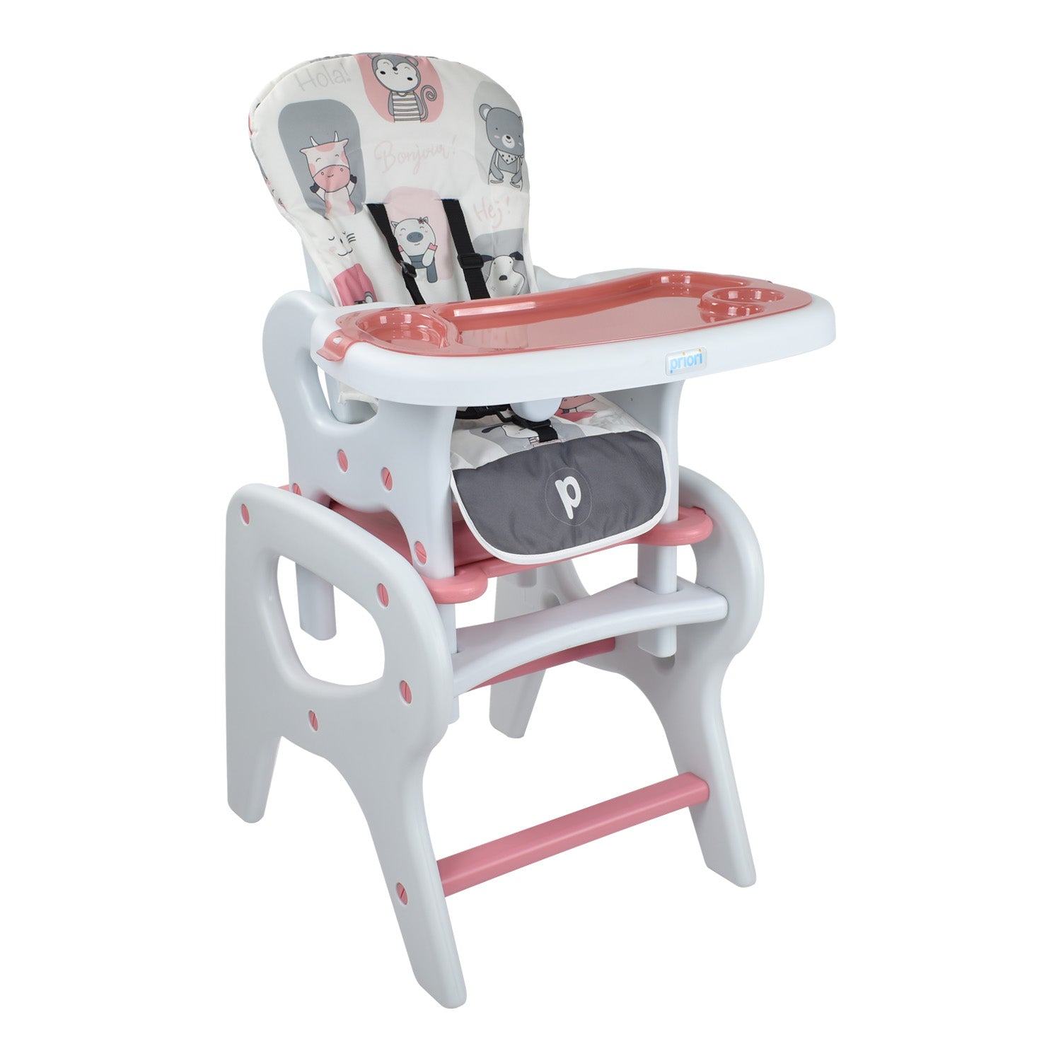 Comedor Bebe Escritorio PCM-10 Animals Rosa Priori