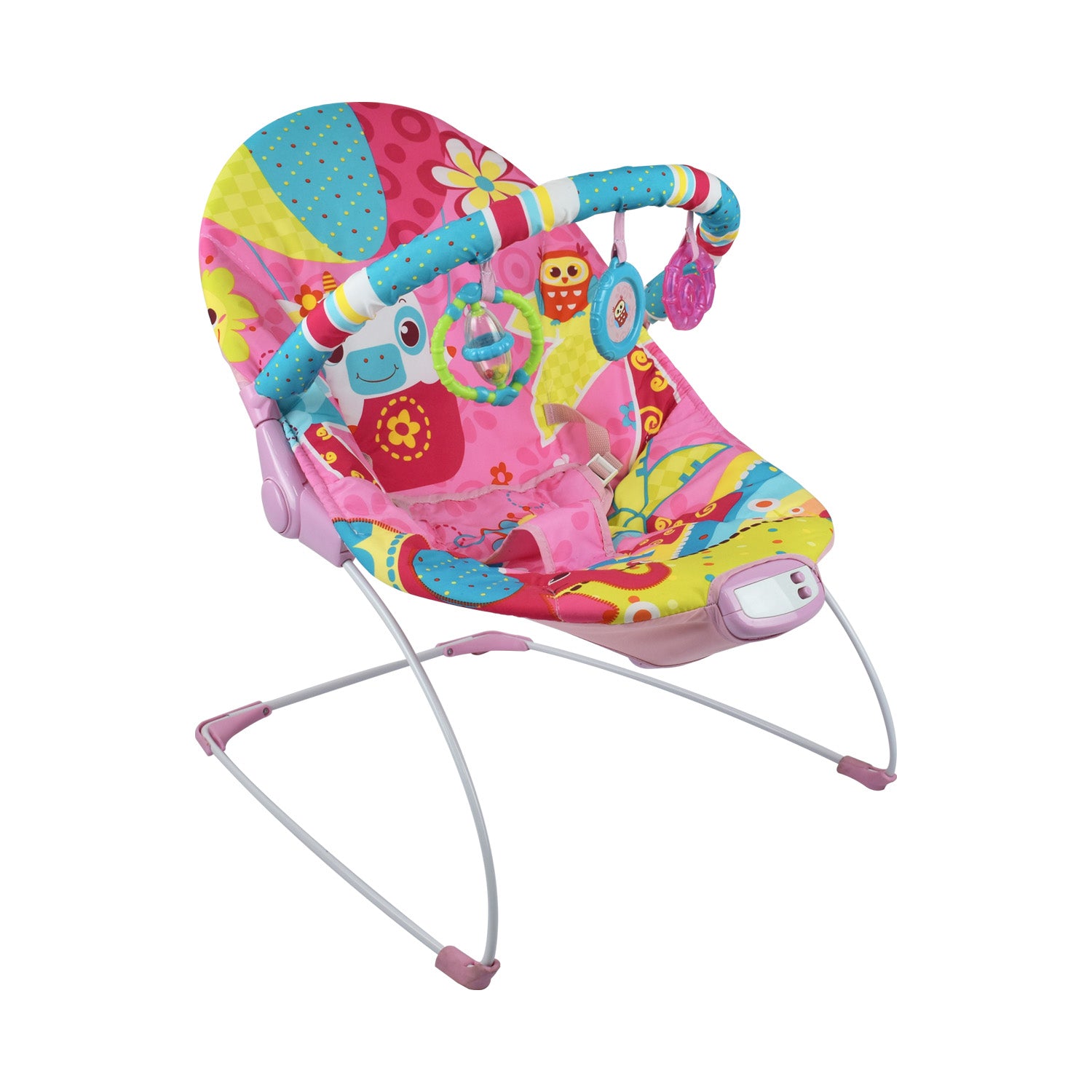 Silla Bouncer Bebé Musical PB2004 Priori Rosa