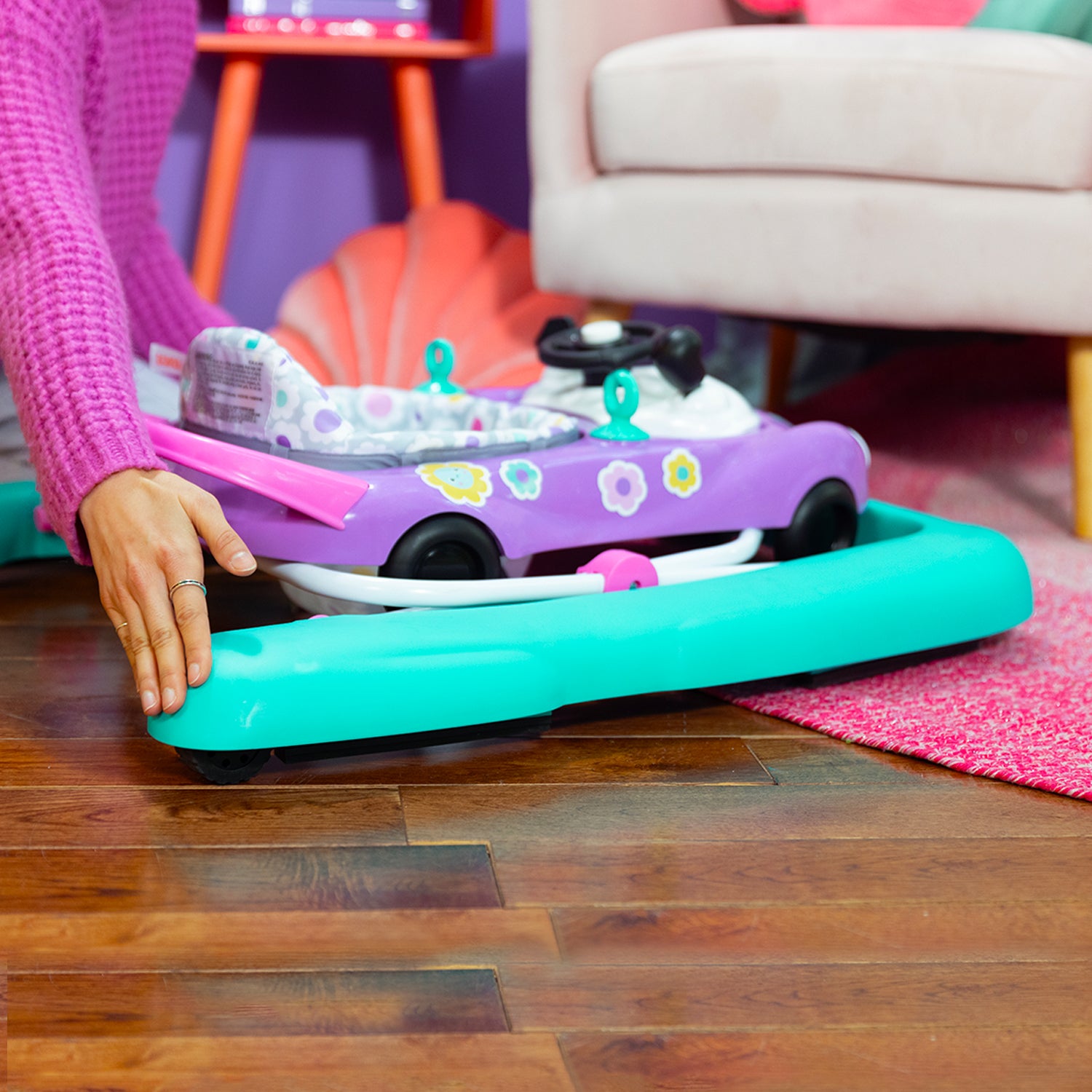 Caminador 3 en 1 Bebe Speedster Bright Starts Purpura