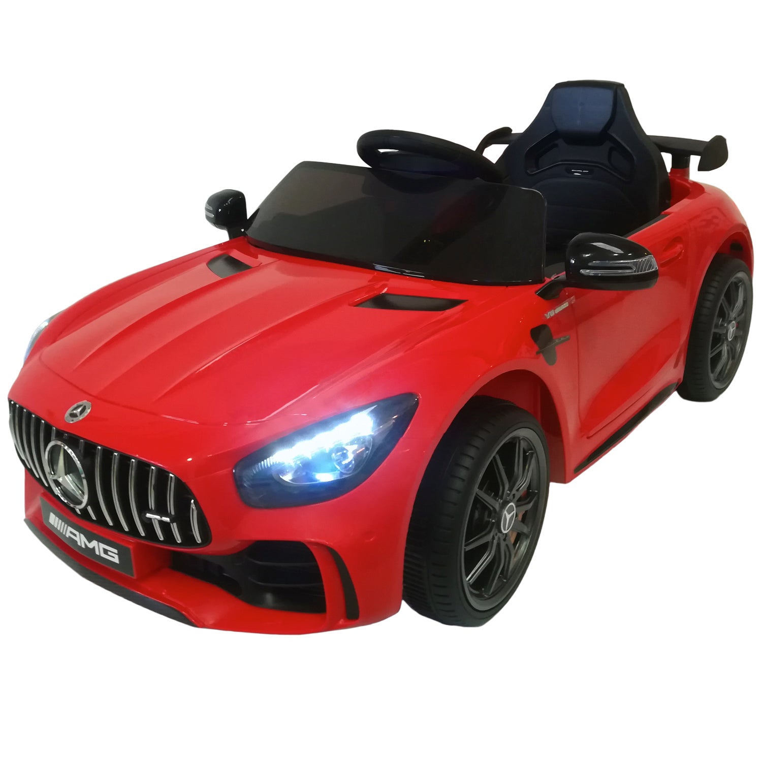 Carro montable con control Mercedes Benz rojo LQ006