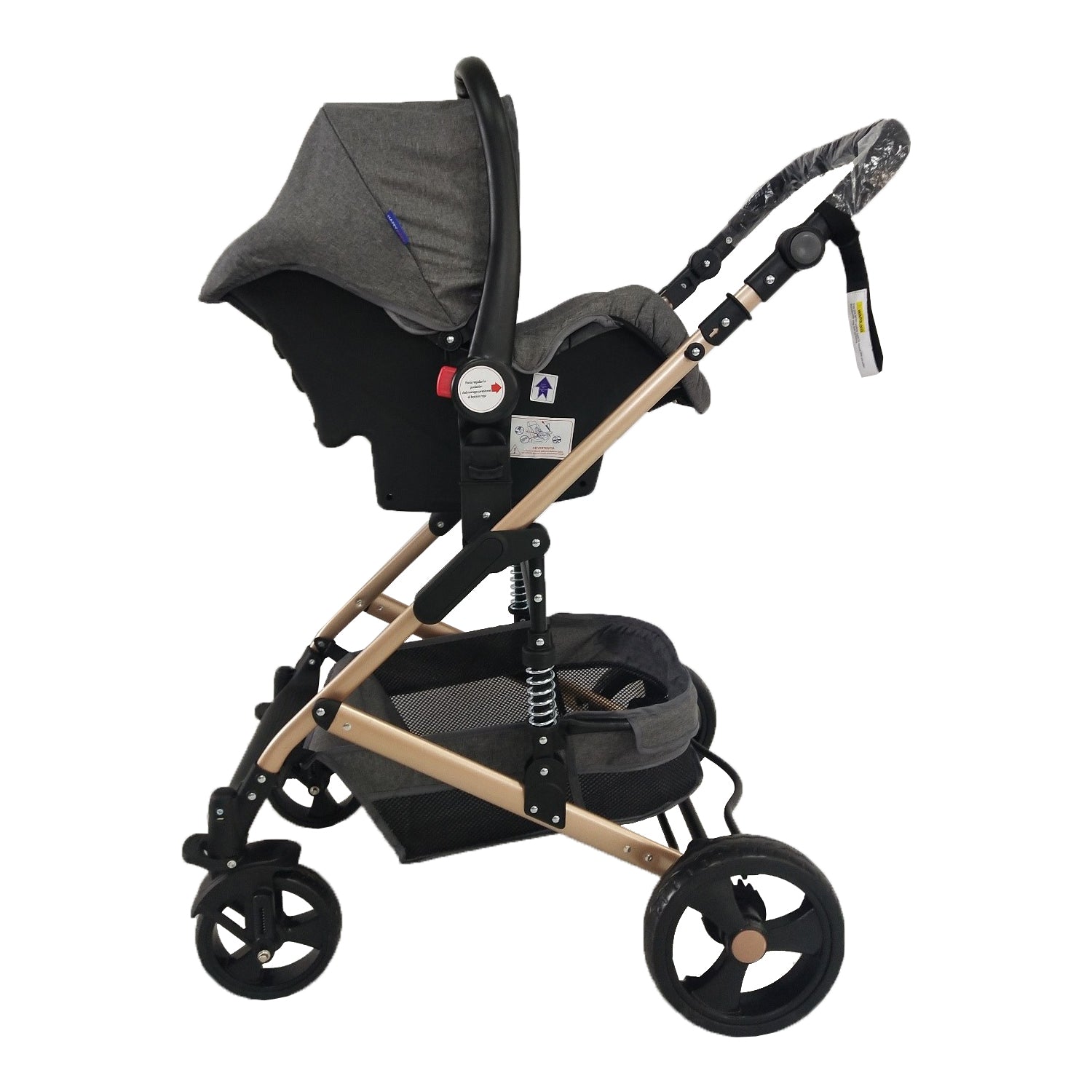 Coche Bebe Travel System Moises Happy Baby Gris Fj