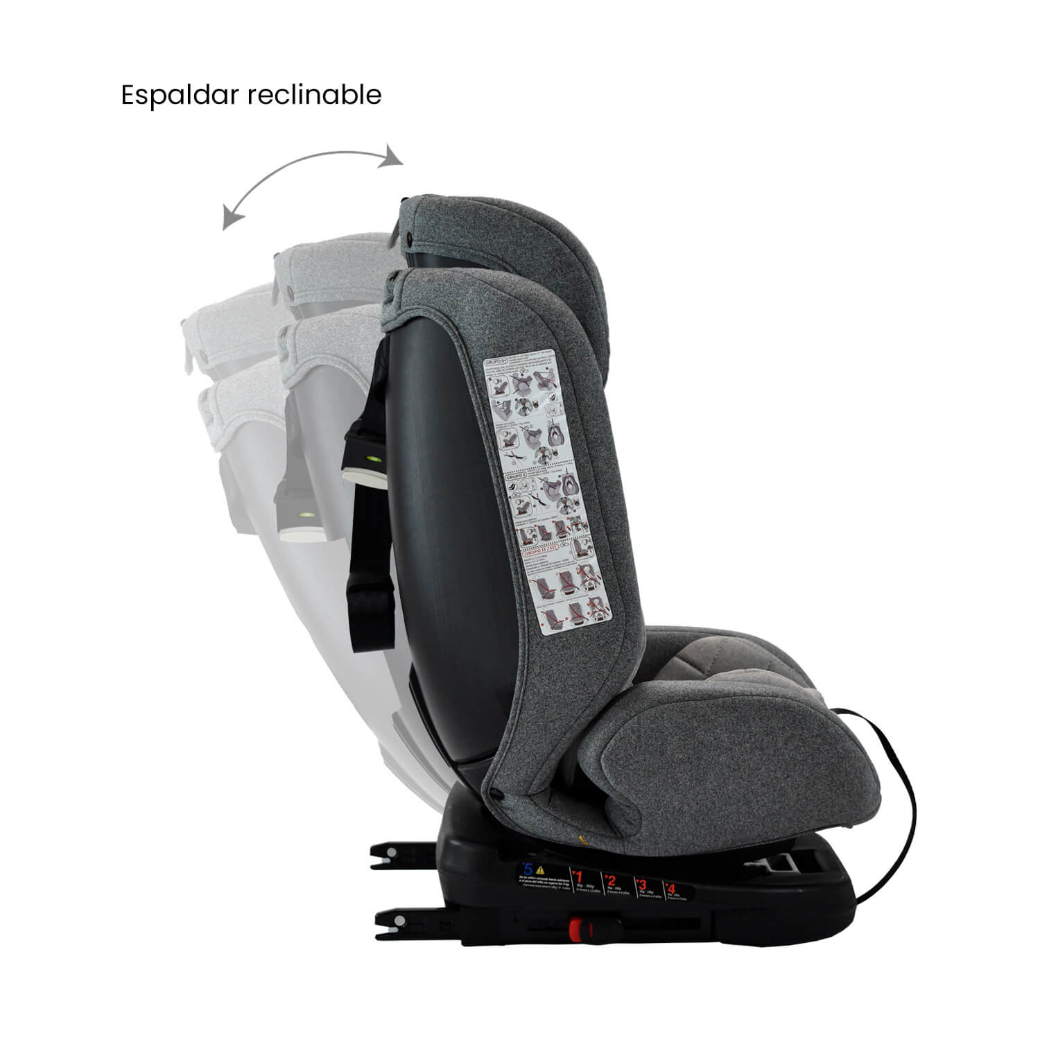 Silla Carro Bebe First 360° Gris Claro Priori