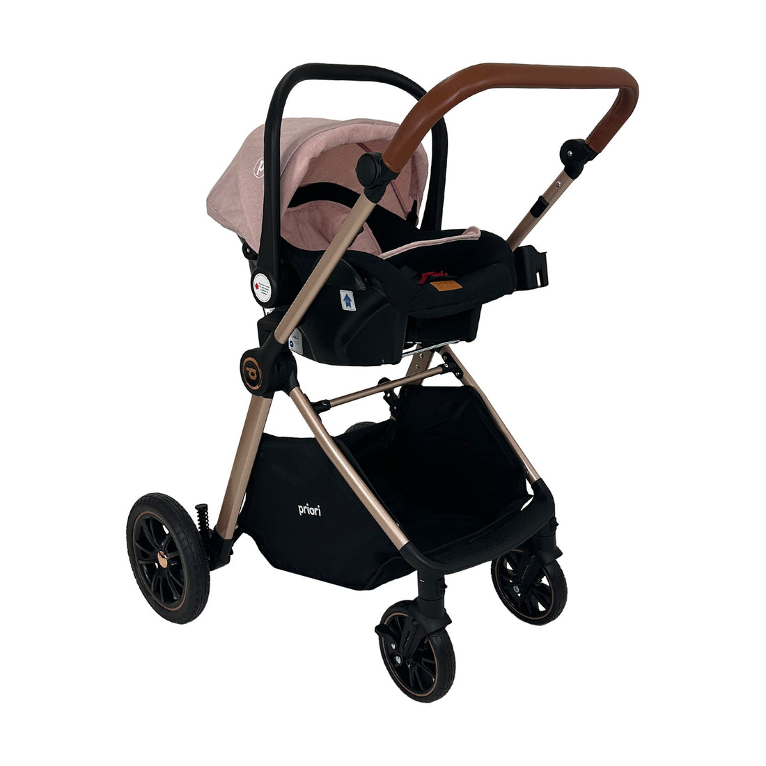 Coche Bebe Travel System Snow Priori Rosa