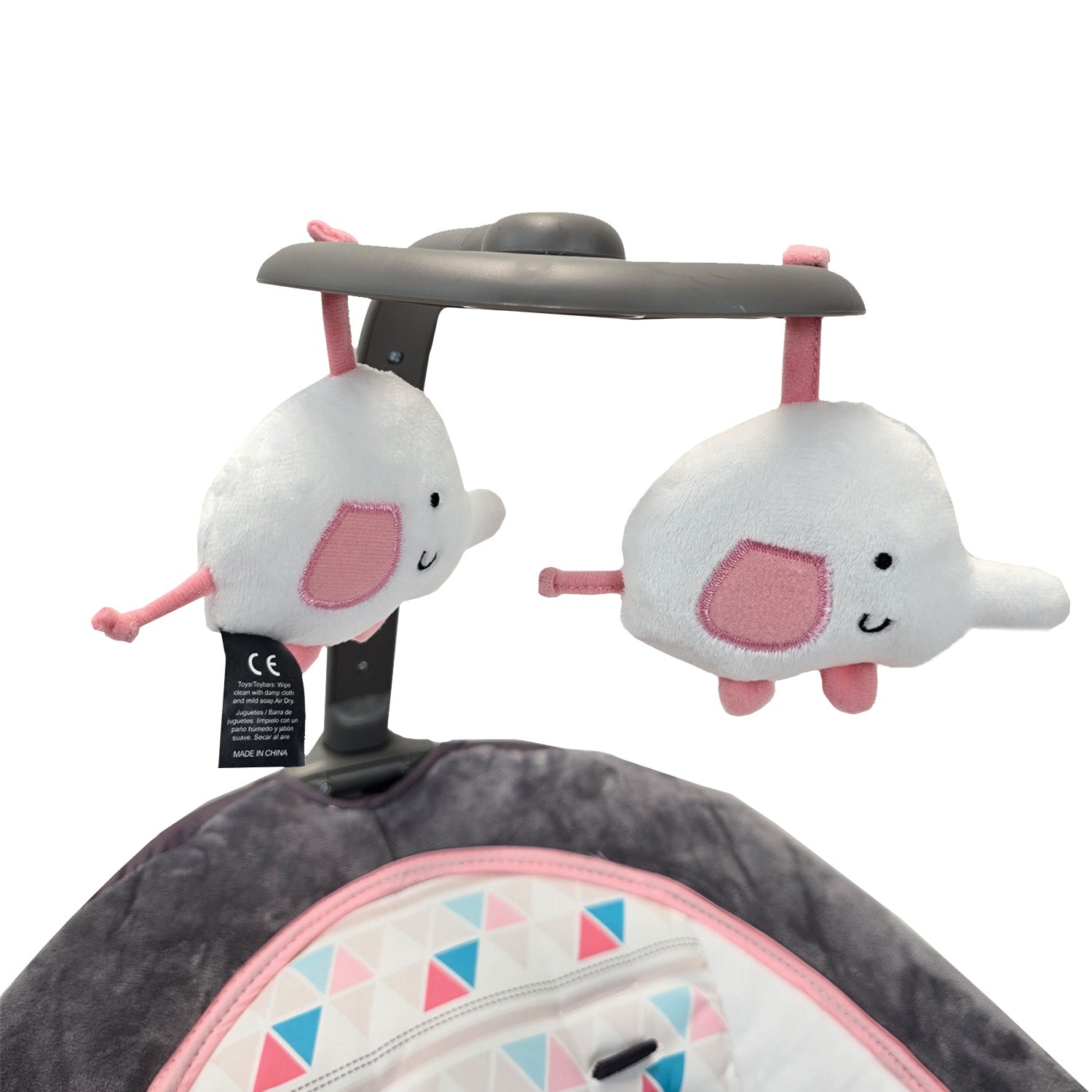Silla Mecedora Bebé Plegable PB23103 Rosa Premium Baby