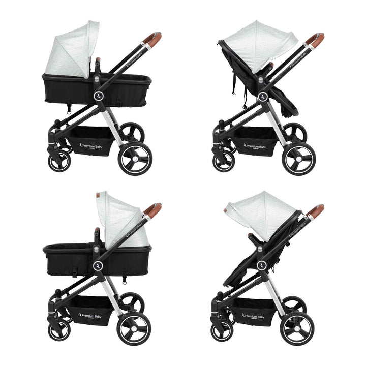 Coche Bebé Moises Aston Premium Baby Collection Gris
