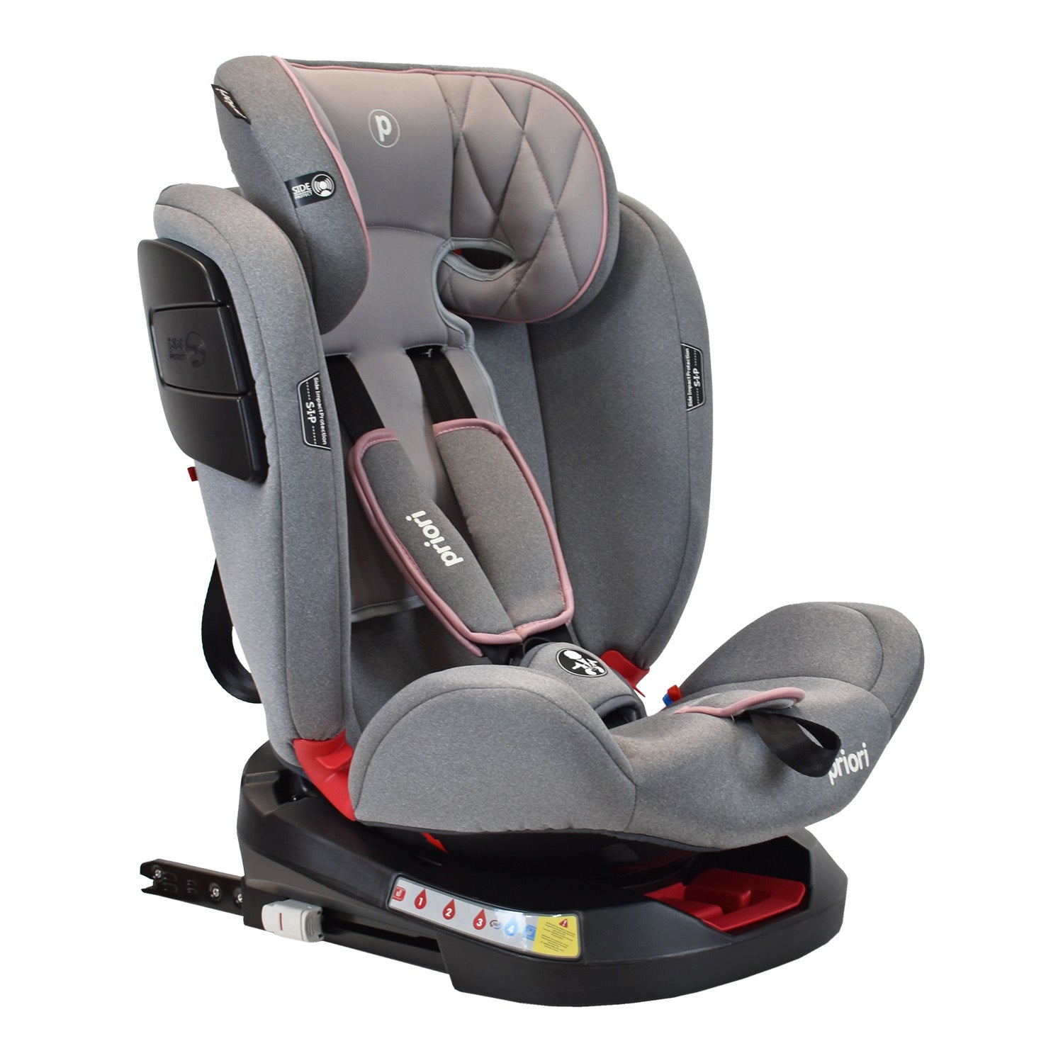 Silla De Carro Bebe Twist Con Isofix Rosado  Priori