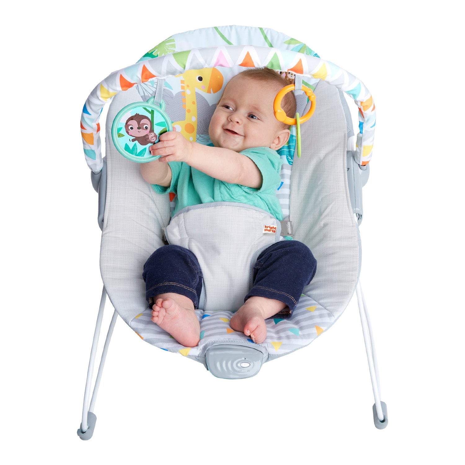 Silla Mecedora Bebe Safari Fun Con Accesorios 12204 Bright Starts