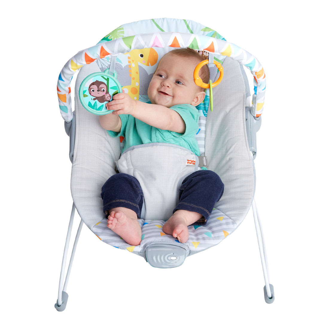 Silla Mecedora Bebe Safari Fun Con Accesorios 12204 Bright Starts