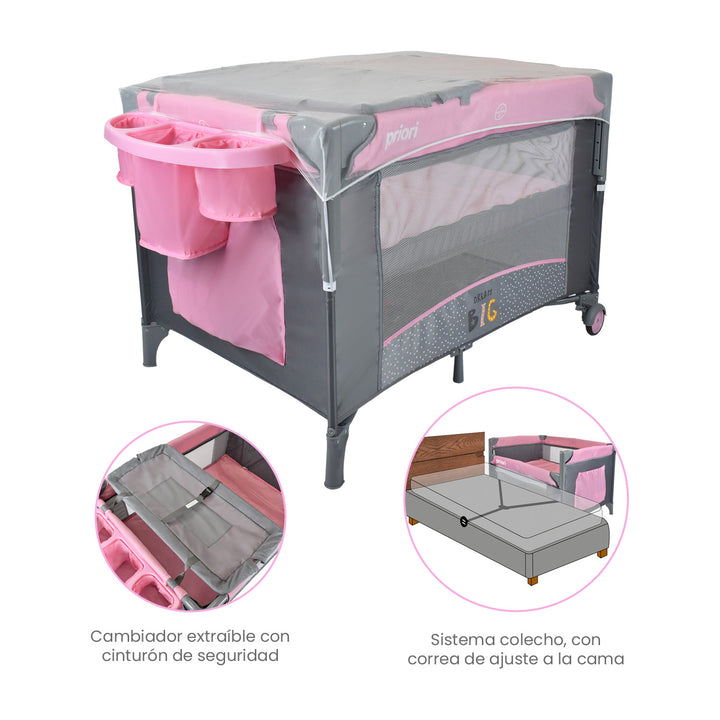 Cuna Colecho Bebe Priori Avanti Dream Rosa
