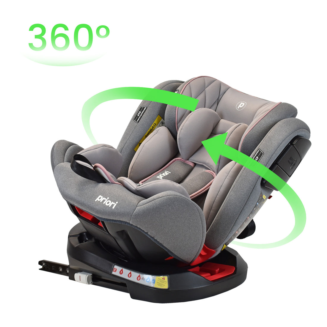 Silla De Carro Bebe Twist Con Isofix Rosado  Priori