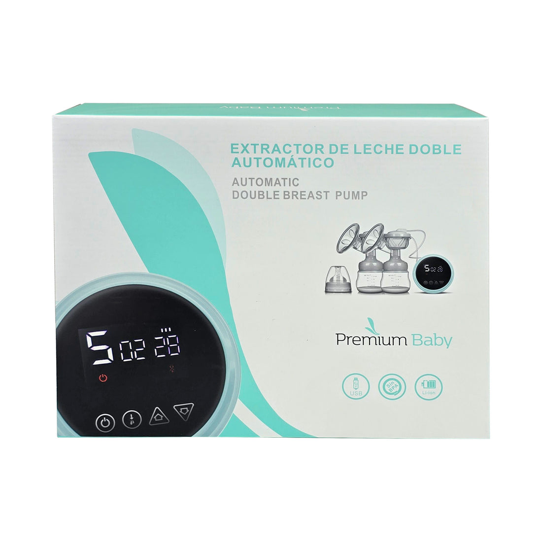 Extractor de Leche Doble Eléctrico PB-BP003 Premium Baby