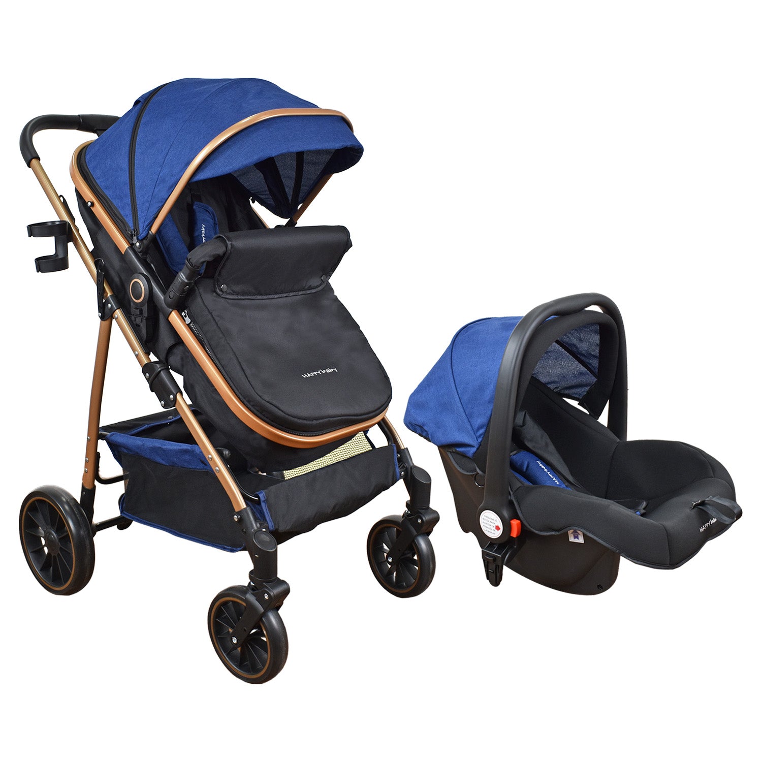 Coche Bebe Travel system Welly Happy Baby Azul