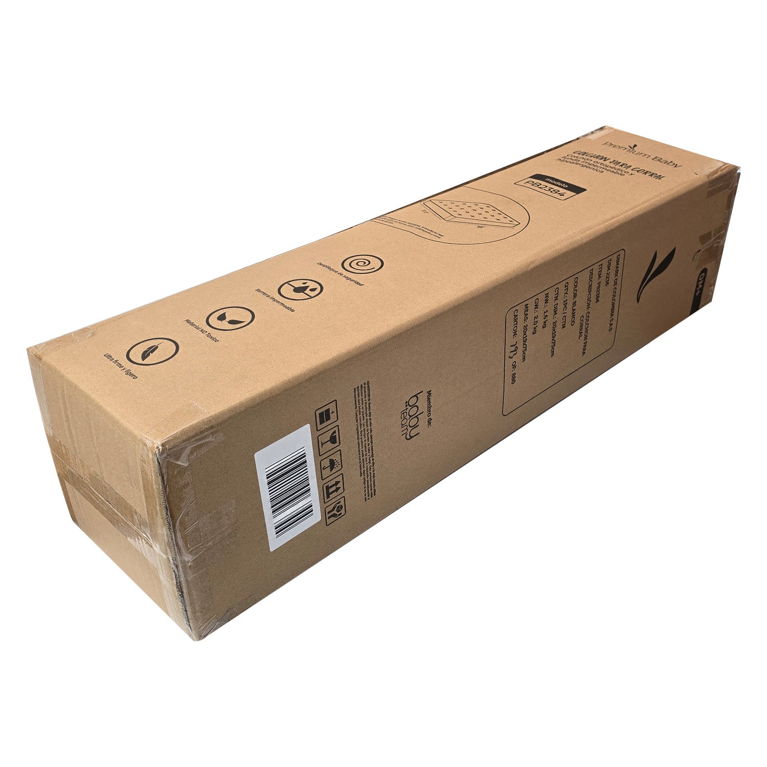 Colchón Ortopédico Para Corral Premium Baby PB2384