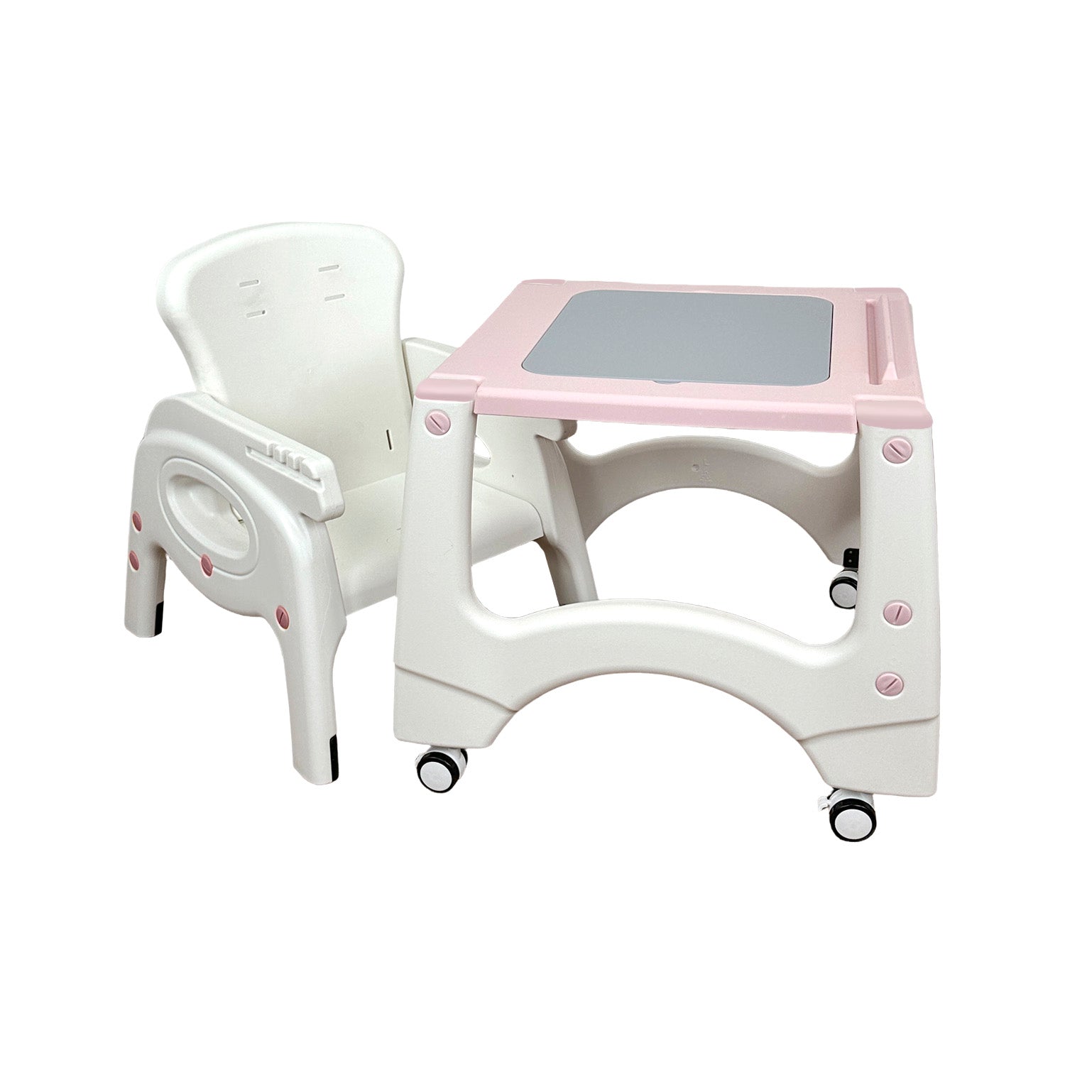 Silla Comedor Bebe Duna Happy Baby Rosa
