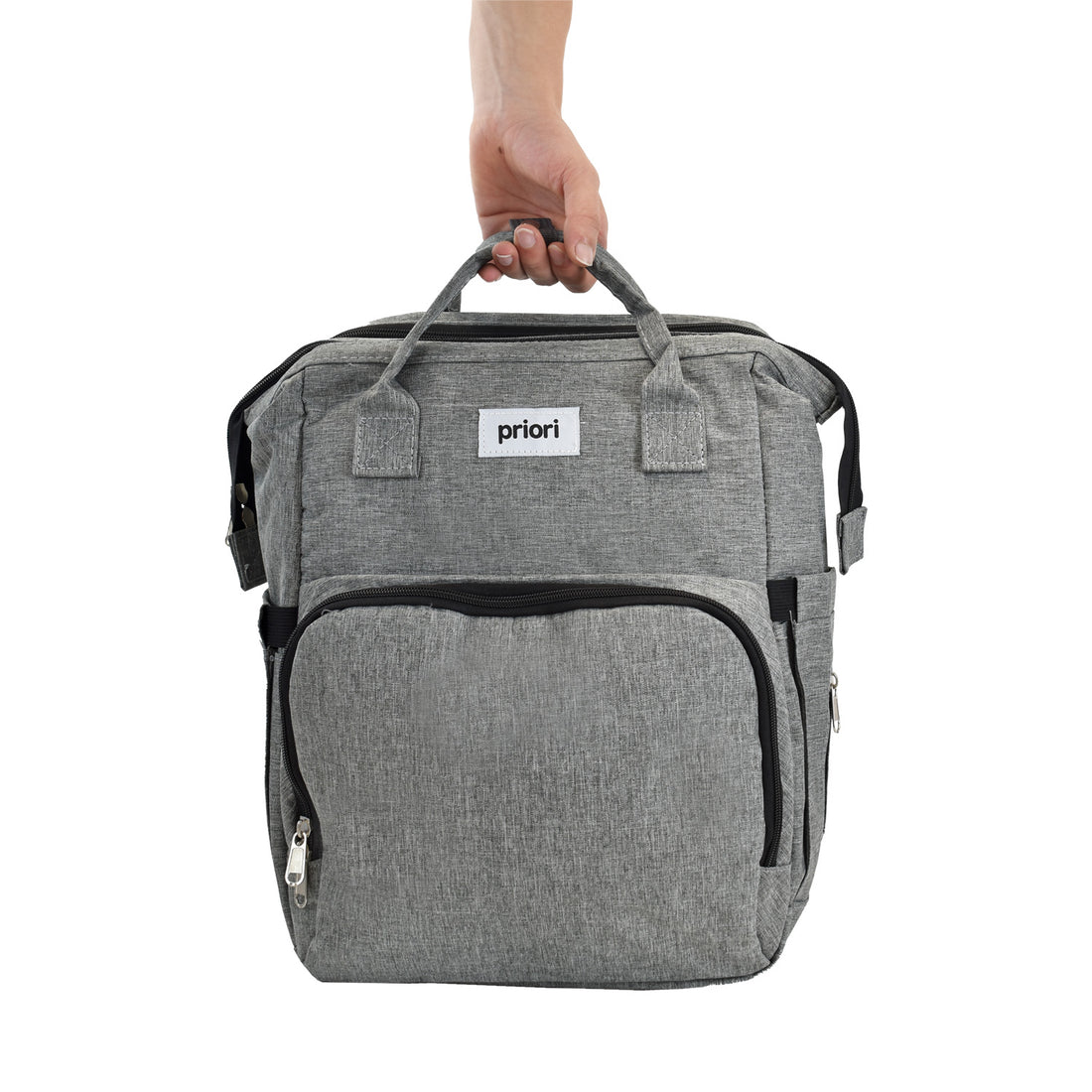 Pañalera Bebe Morral 3 en 1 PS 1001 Priori Gris