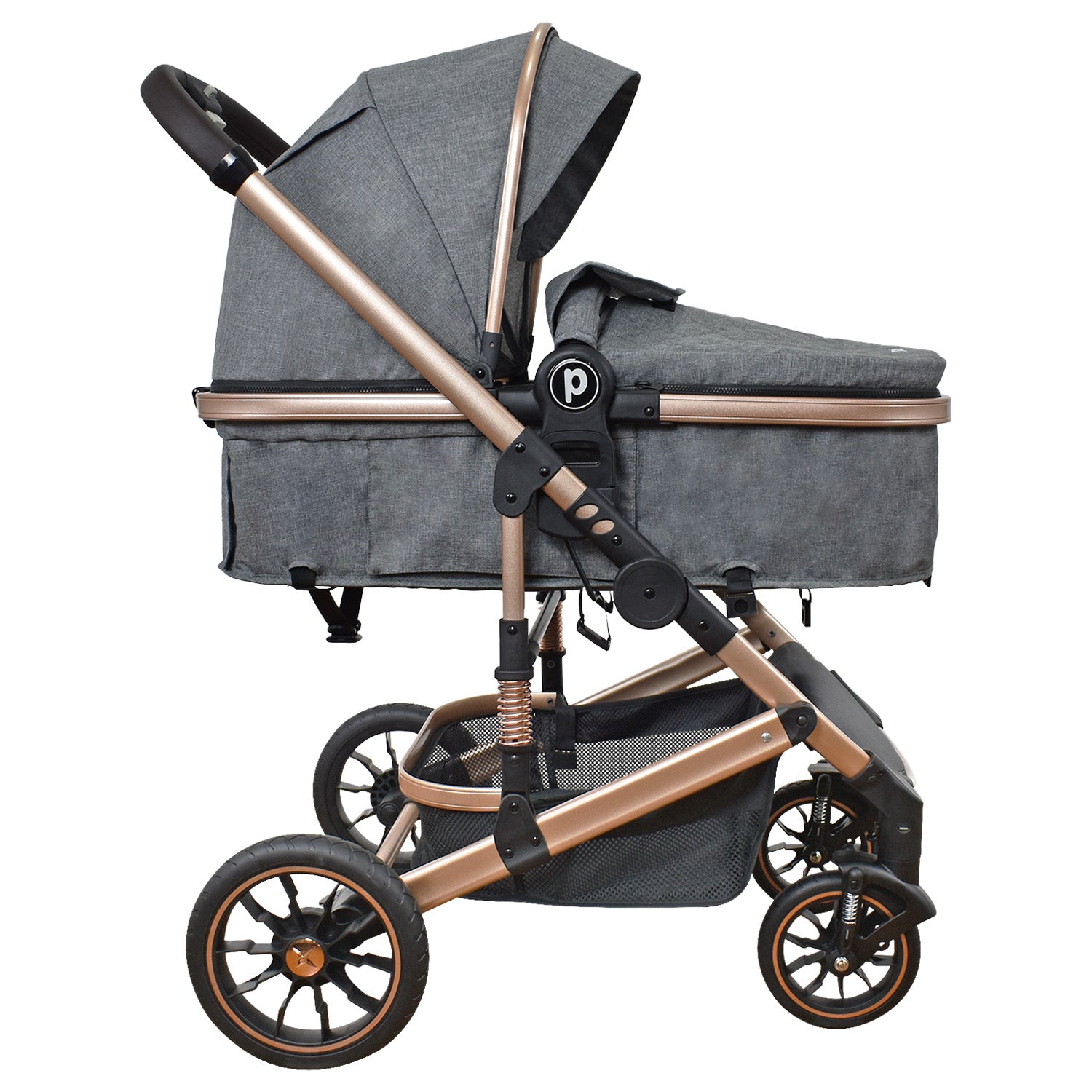 Coche Bebe 4 en 1 Travel System Cris Priori Gris