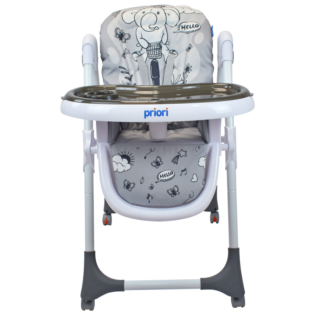 Silla Comedor Bebe Gris Charlie Priori