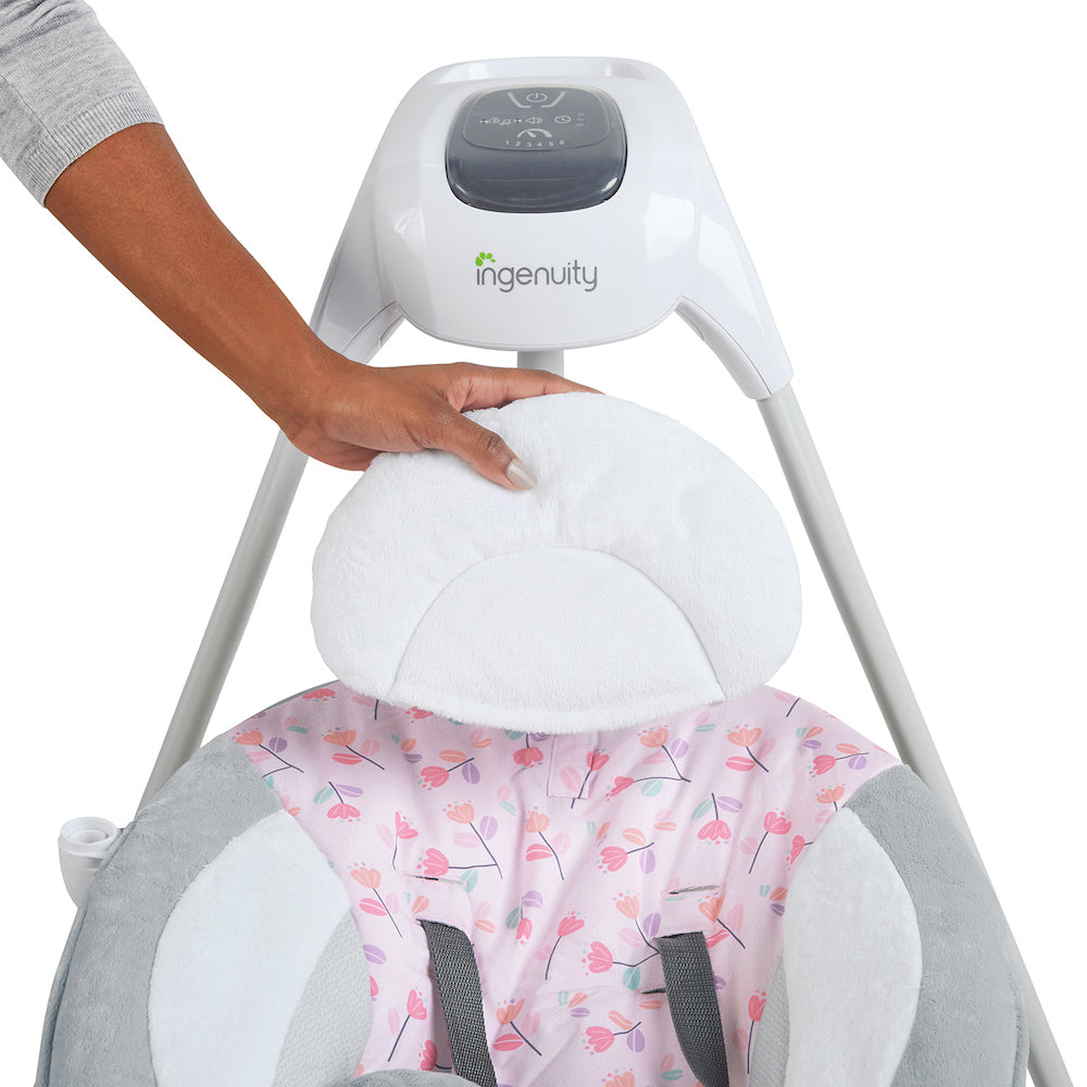 Columpio Vibratorio Bebe Ingenuity Rosa 11624
